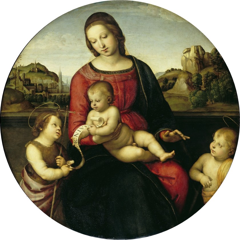 "Maria mit dem Kind, Johannes d.T. und einem Hl. Knaben (Madonna Terranuova)"